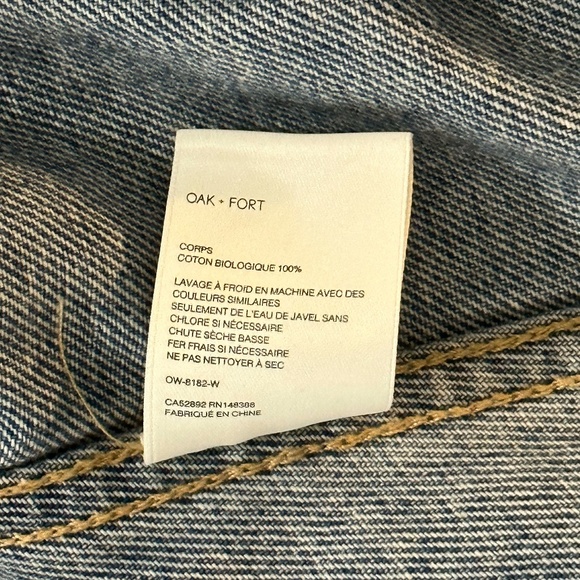 Oak + Fort Cropped Denim Jacket - Picture 5 of 5